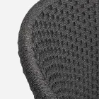 Venkovní křeslo ze dřeva a lana s polštářem, Homemotion, 2 kusy - Oskana Viadurini