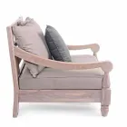 Homemotion - Nusadua Classic Design Outdoor Armchair in Teak Wood Viadurini