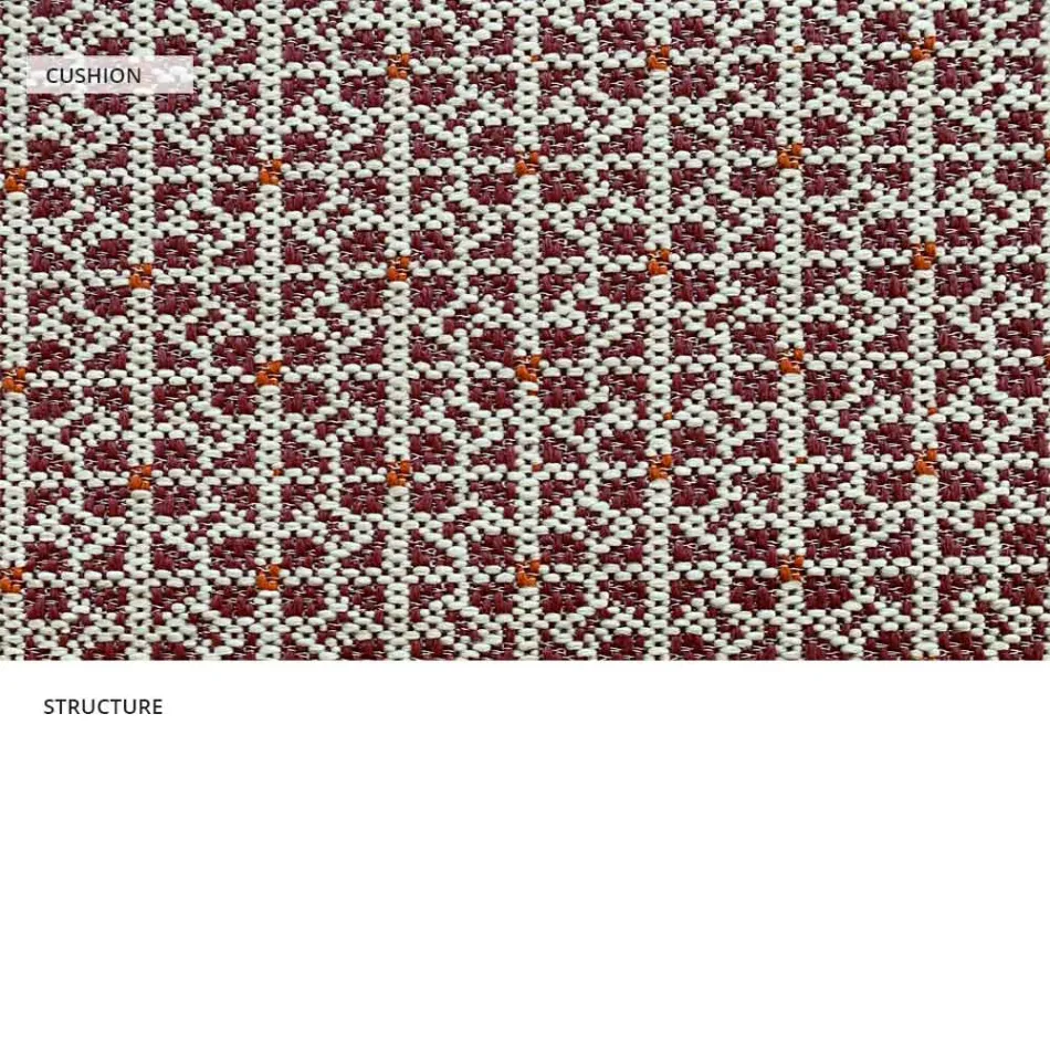 Venkovní kovové křeslo s luxusním polštářem Made in Italy - Karol Viadurini