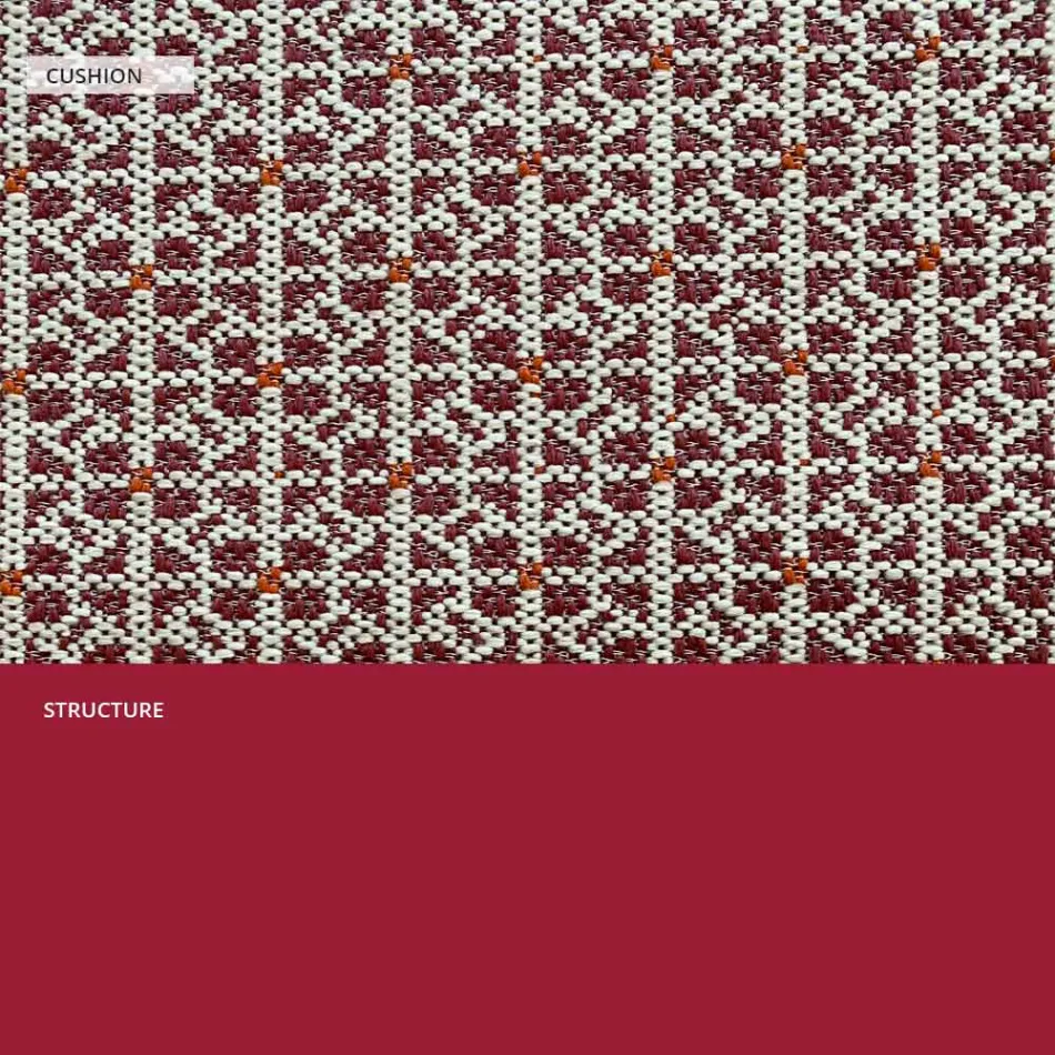 Venkovní kovové křeslo s luxusním polštářem Made in Italy - Karol Viadurini