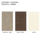 Venkovní křeslo z polyetylenu s látkovým polštářem Made in Italy - Belida Viadurini