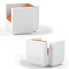 Venkovní křeslo z polyetylenu s polštářem Made in Italy - Chiabotto Viadurini