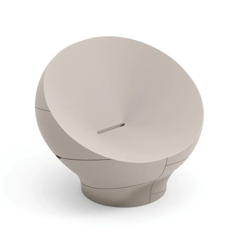 Venkovní křeslo z polyethylenu dostupné v různých barvách - ručník Viadurini