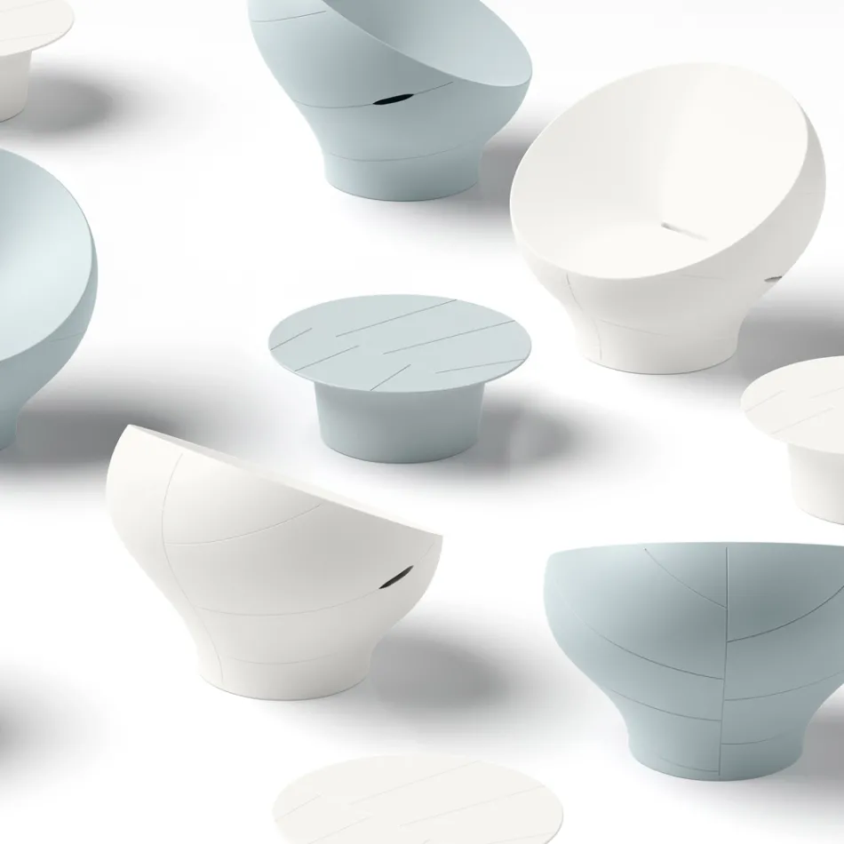 Venkovní polyetylénové křeslo dostupné v různých barvách - Ručník Viadurini