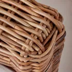 Venkovní křeslo z přírodního ratanu s polstry - Keira Viadurini