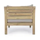 Venkovní teakové křeslo s látkovými polštáři, Homemotion - Taťána Viadurini