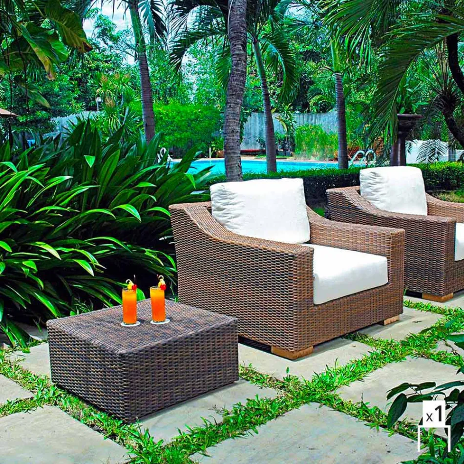 Outdoor Křeslo ruku v Joe polyethylenu Viadurini