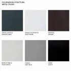 Moderní venkovní křeslo z lakovaného kovu a tkaniny vyrobené v Itálii - Olma Viadurini