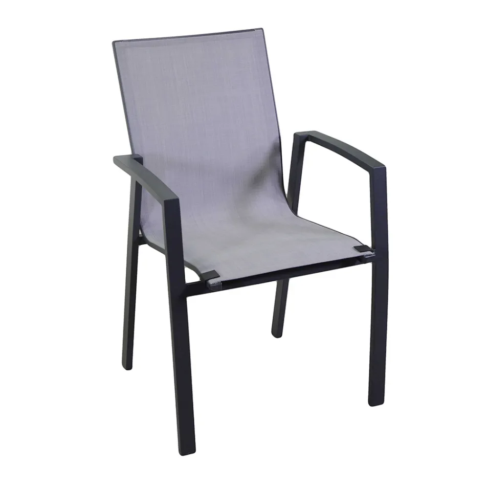 Venkovní křeslo z hliníku a textilenu - mapa Viadurini