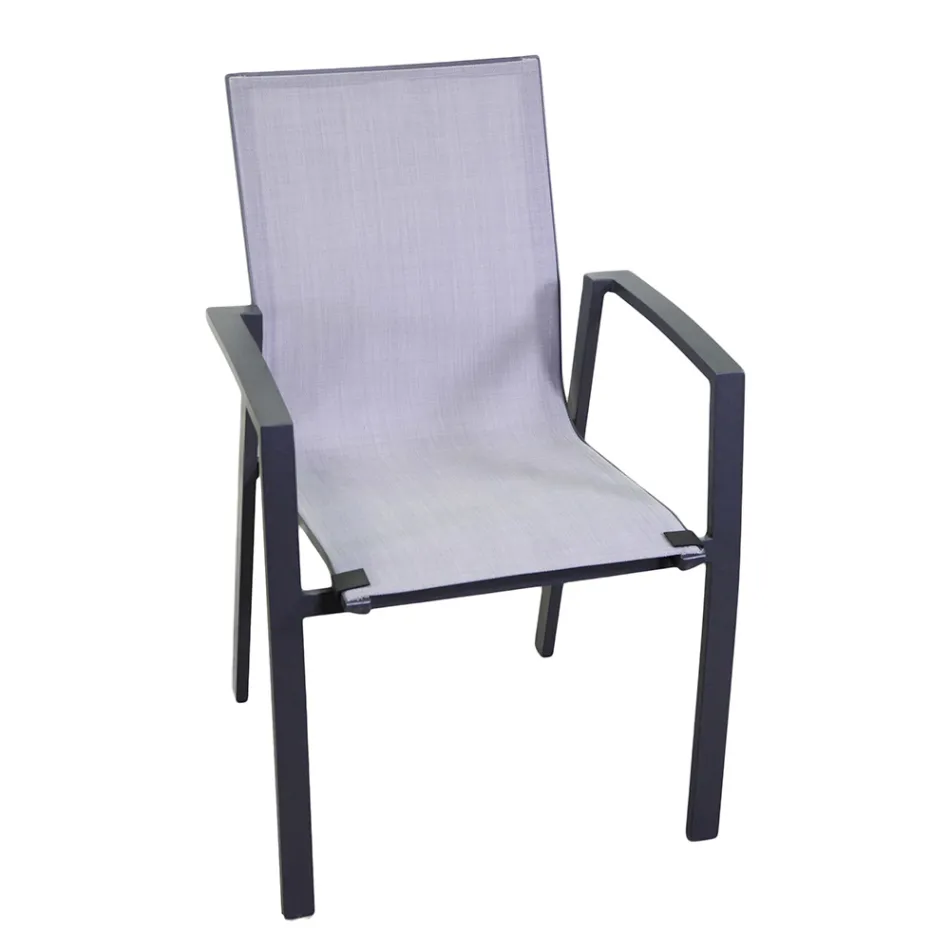 Venkovní křeslo z hliníku a textilenu - mapa Viadurini