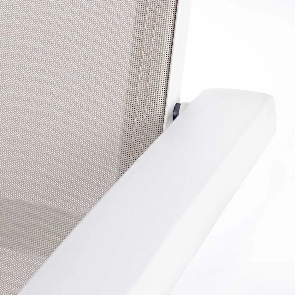 Polohovací venkovní křeslo s hliníkovou konstrukcí, Homemotion - Ursula Viadurini