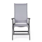 Polohovací venkovní křeslo s hliníkovou konstrukcí, Homemotion - Ursula Viadurini