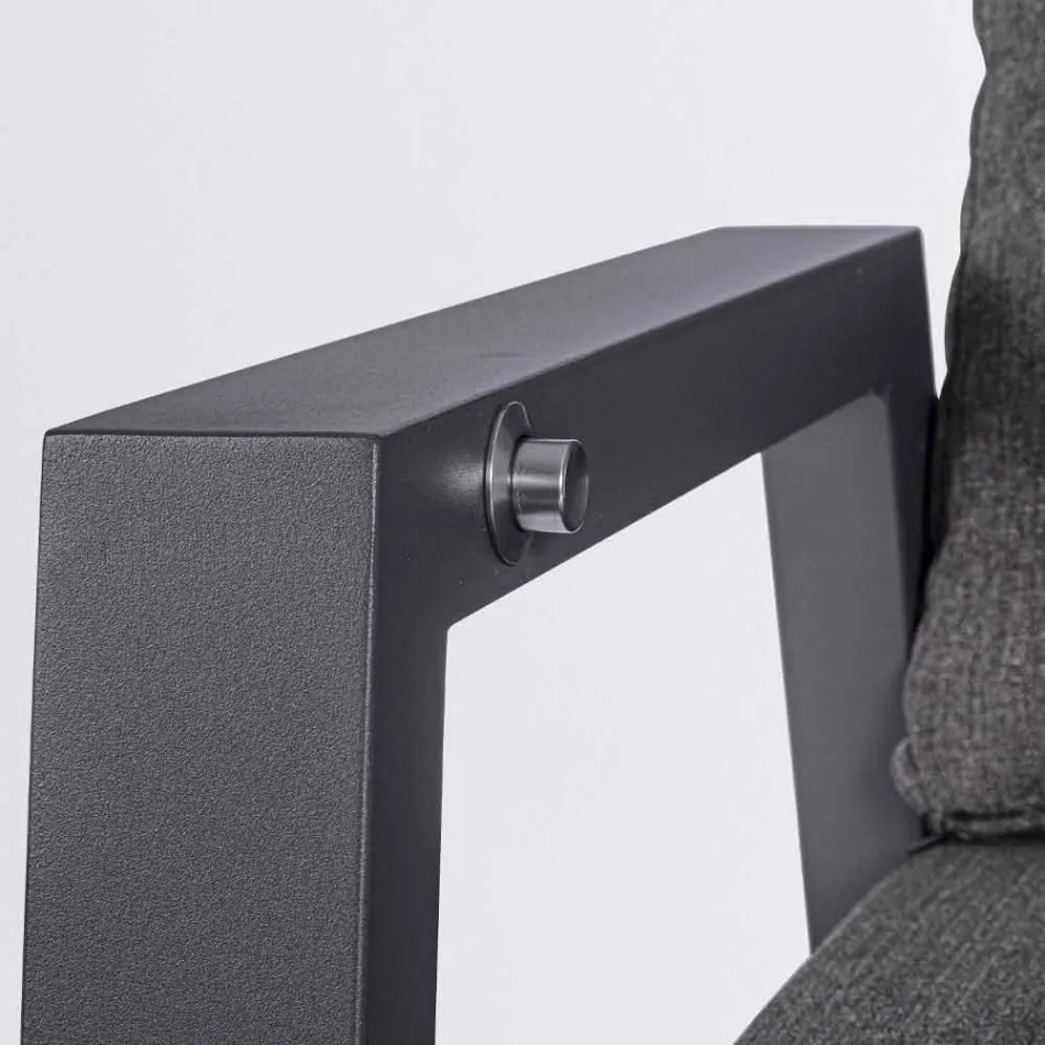 Sklopné venkovní křeslo z látky a hliníku, 2 kusy - Nathy Viadurini