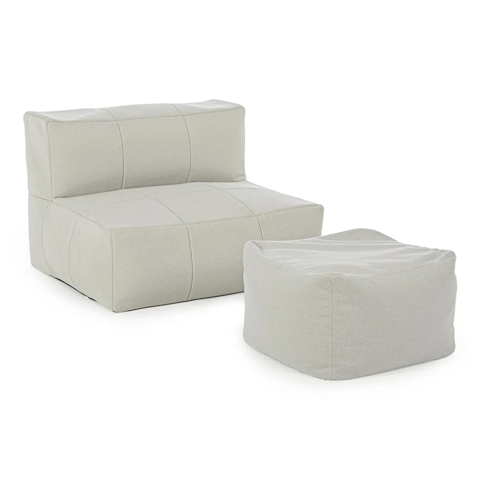 Venkovní křeslo potažené snímatelnou látkou, Homemotion - Lydia Viadurini