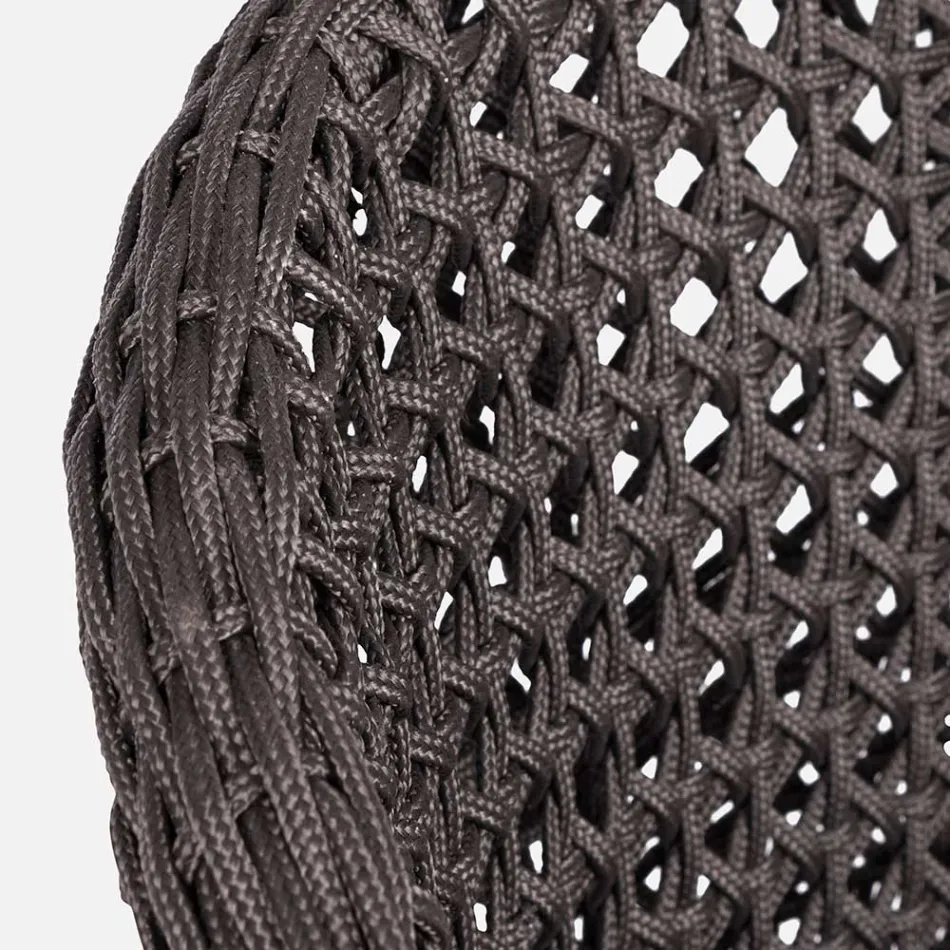 Zahradní křeslo s teakovými nohami a látkovým sedákem, Homemotion - Chantall Viadurini