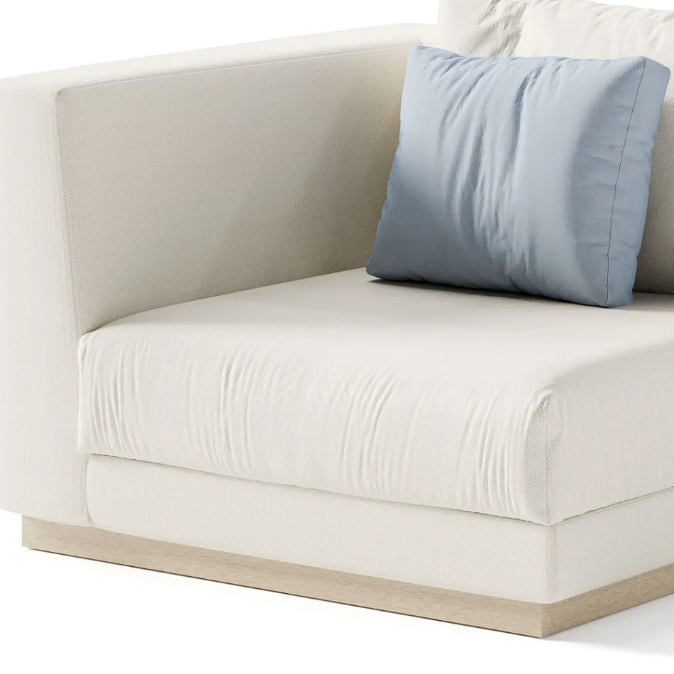 Zahradní křeslo s konstrukcí pravého rohu Made in Italy - Rubik Viadurini