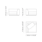 Zahradní křeslo s konstrukcí pravého rohu Made in Italy - Rubik Viadurini