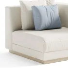 Zahradní křeslo s levým rohem Made in Italy - Rubik Viadurini