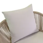 Zahradní židle s hliníkovým rámem a lany s polštáři - stan Viadurini