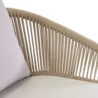 Zahradní židle s hliníkovým rámem a lany s polštáři - stan Viadurini