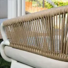 Zahradní židle s hliníkovým rámem a lany s polštáři - stan Viadurini