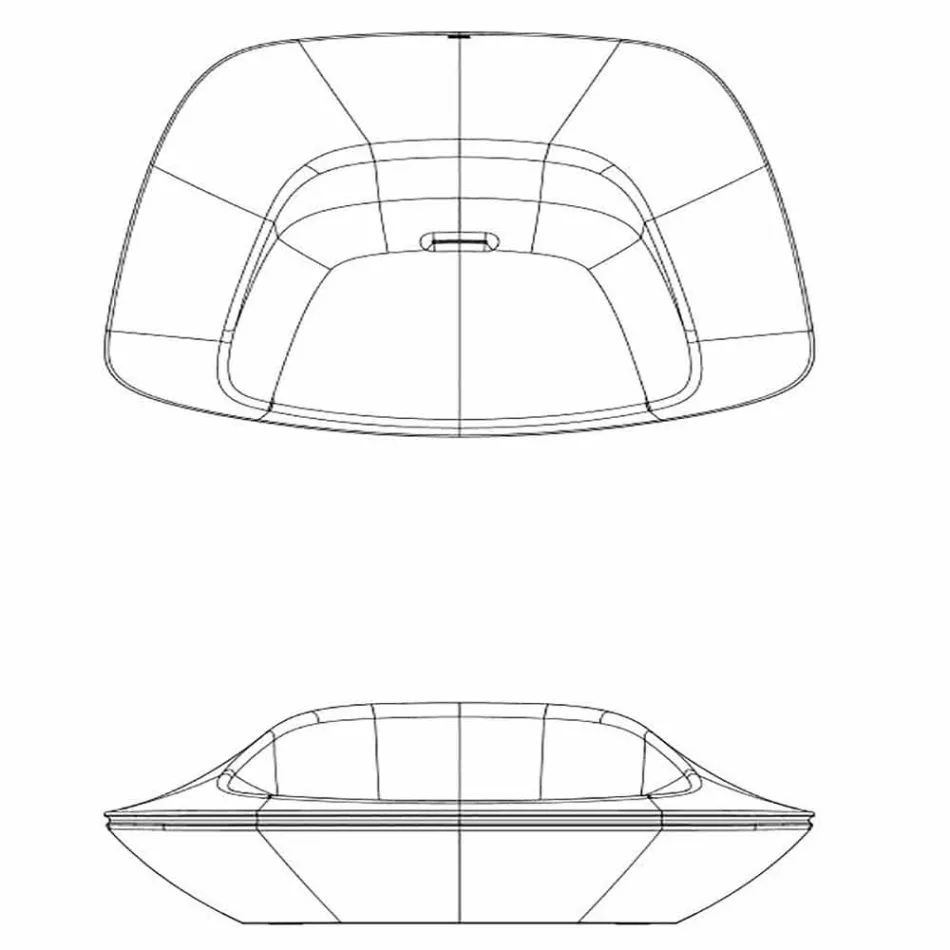 Moderní design polyethylenové zahradní křeslo Ufo by Vondom Viadurini