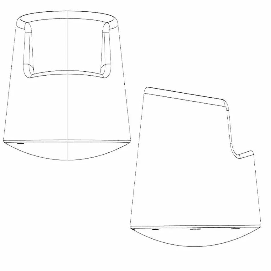 Moderní design zahradní křeslo Roulette Vondom z polyethylenu Viadurini