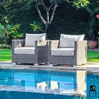 Křeslo ručně tkaný designový zahradní Elsa Viadurini