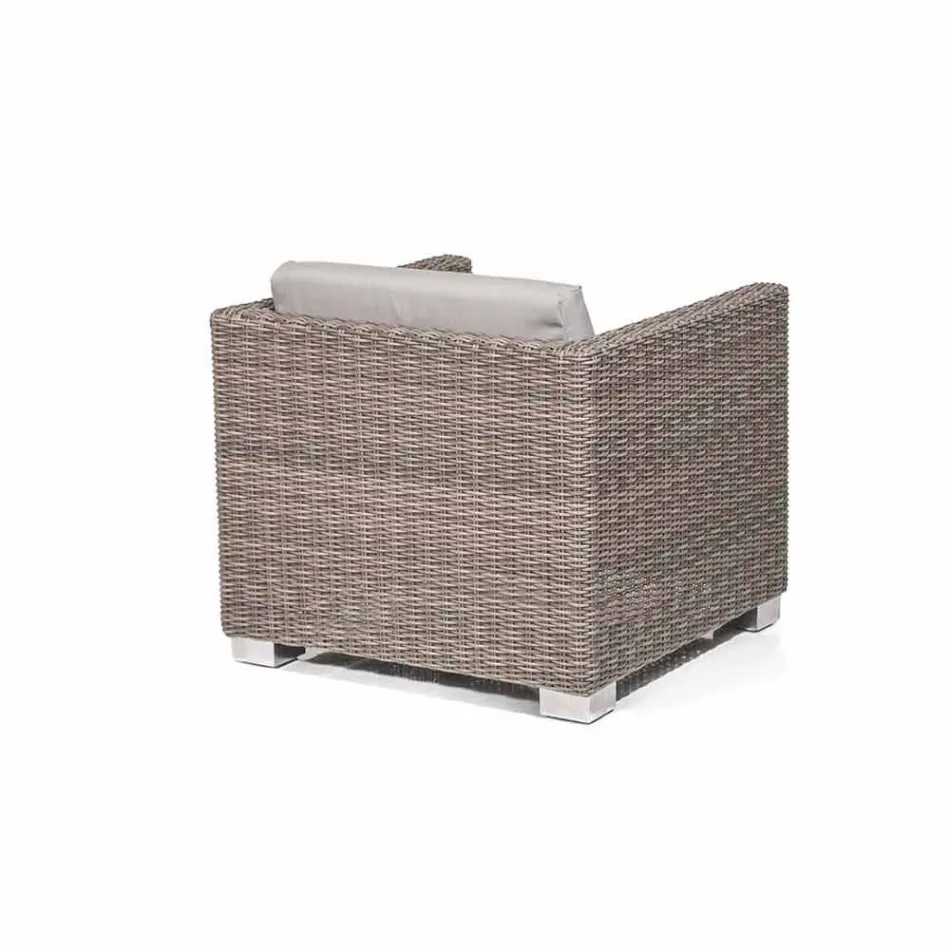 Křeslo ručně tkaný designový zahradní Elsa Viadurini