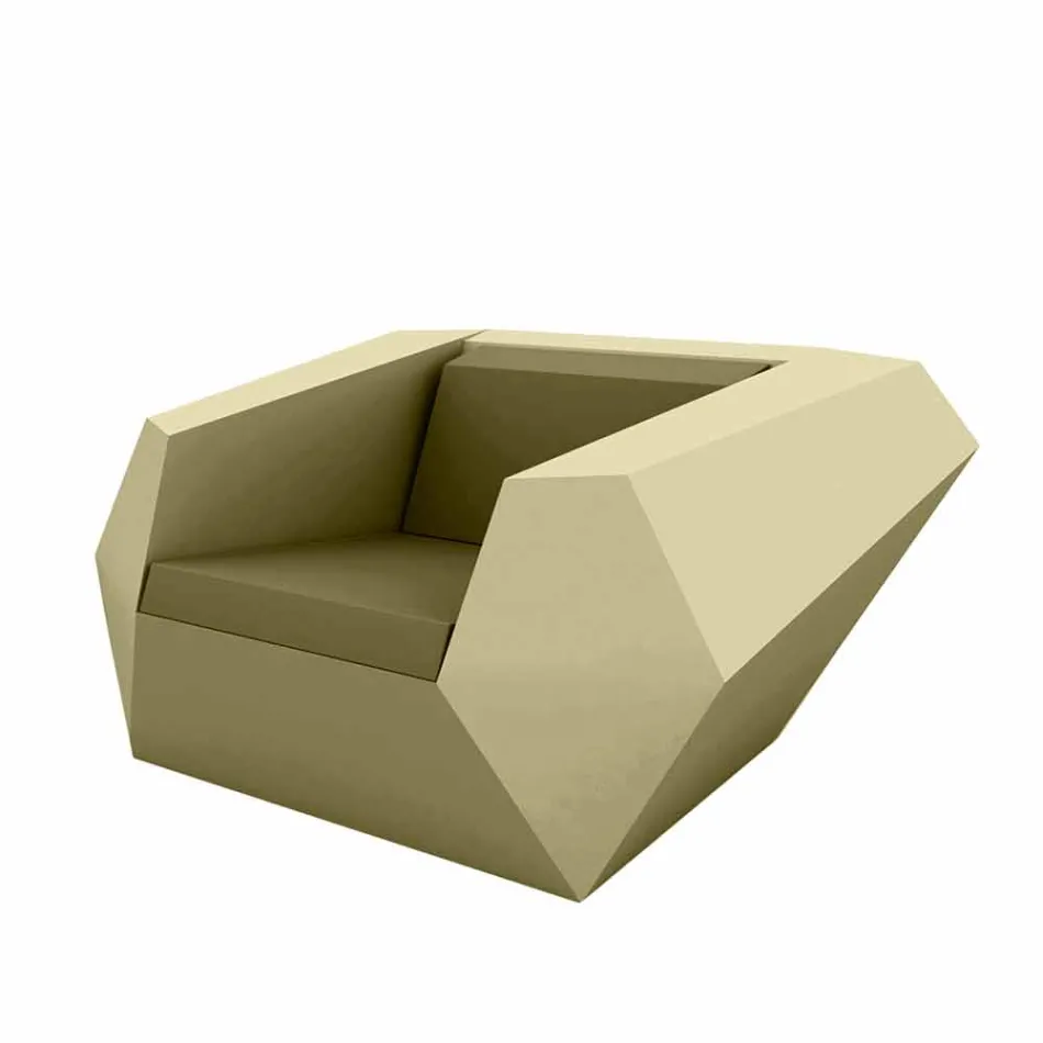 Faz zahradní křeslo Vondom moderní design z polyethylenu Viadurini