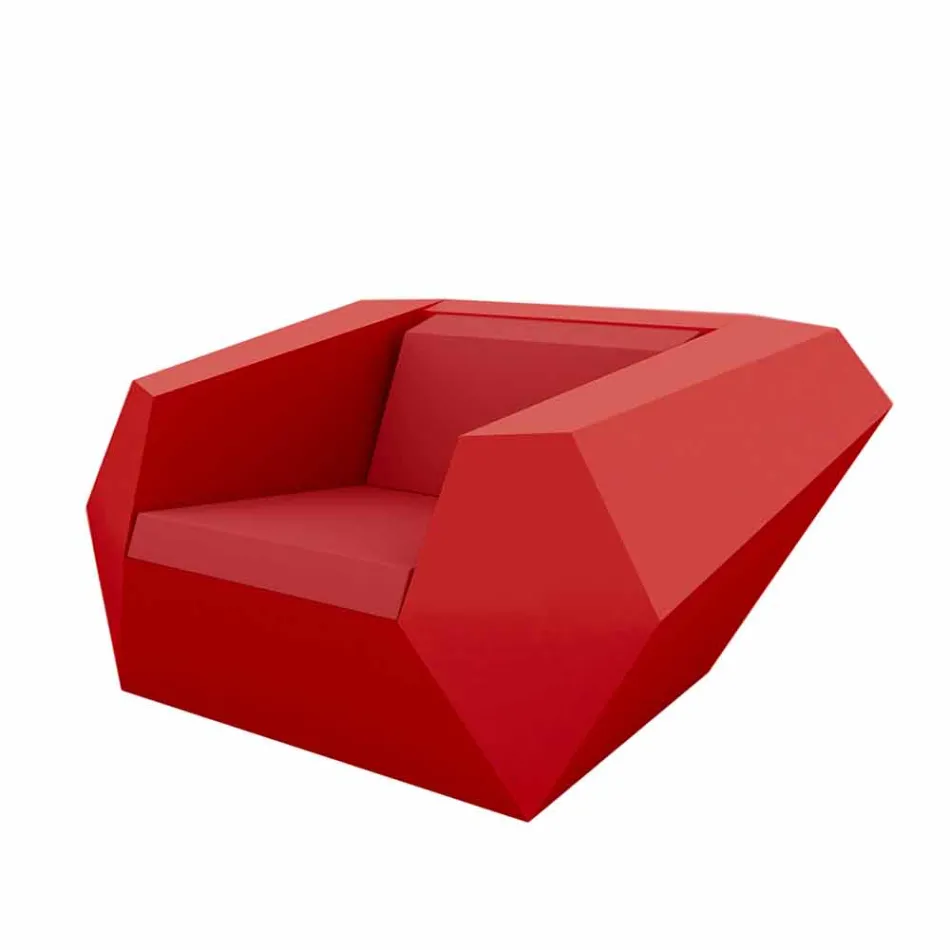 Faz zahradní křeslo Vondom moderní design z polyethylenu Viadurini