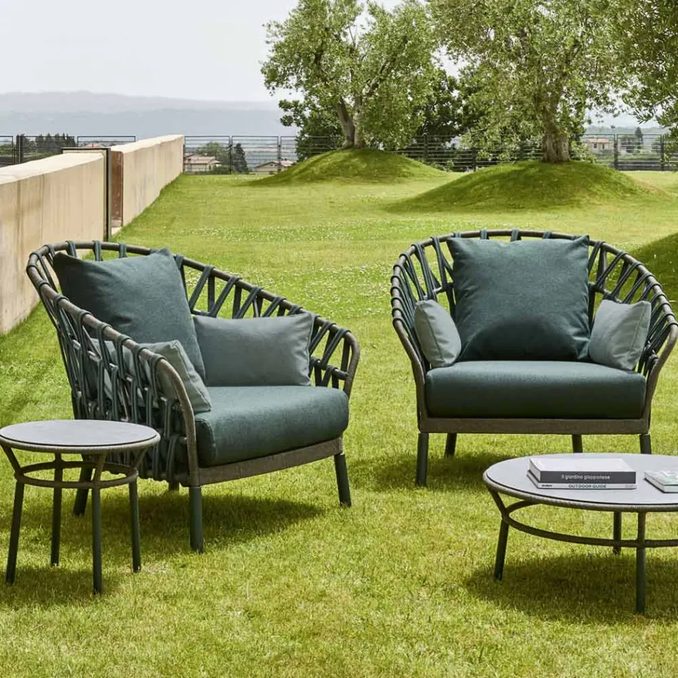 Hliníkové zahradní křeslo Made in Italy - Emmacross by Varaschin Viadurini