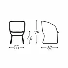 Zahradní křeslo z barevných pletených syntetických vláken - Maat od Varaschin Viadurini