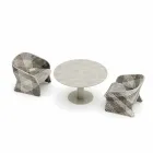 Zahradní křeslo z barevných pletených syntetických vláken - Maat od Varaschin Viadurini