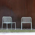 Stohovatelné kovové zahradní křeslo Made in Italy 2 kusy – jednoduše Viadurini