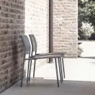 Zahradní křeslo z lakovaného kovu Made in Italy 2 kusy - Synergy Viadurini