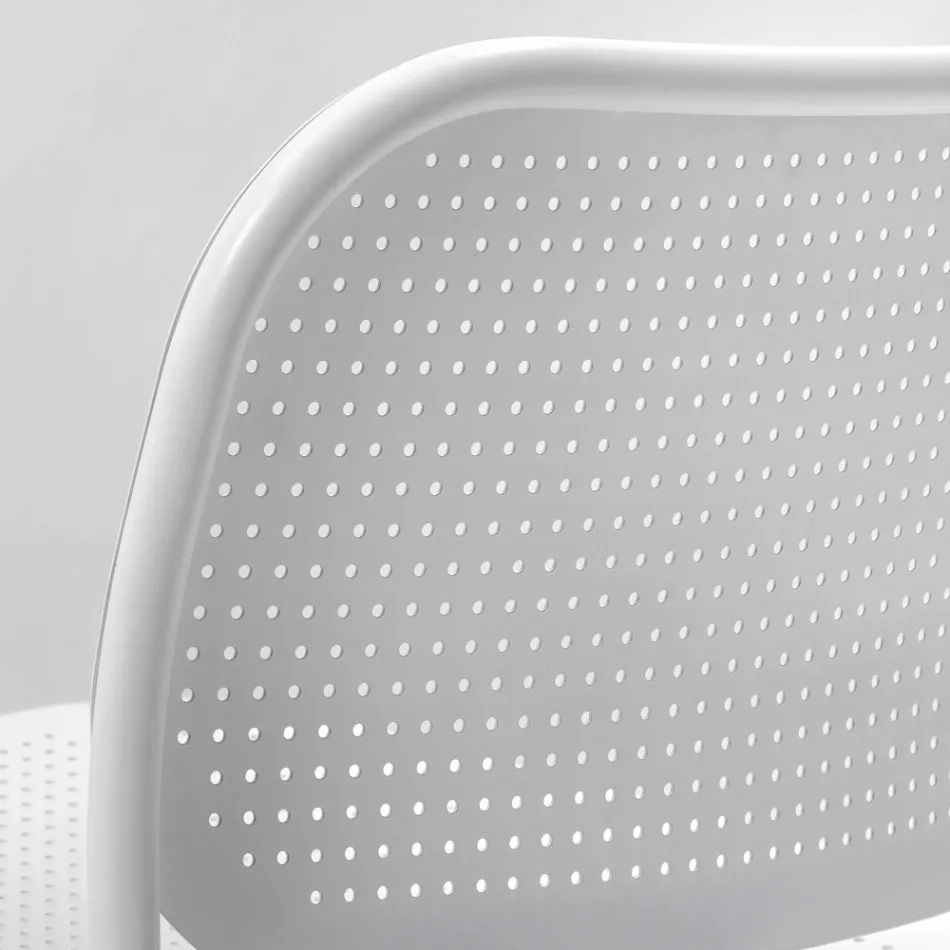 Zahradní křeslo z lakovaného kovu Made in Italy 2 kusy - Synergy Viadurini