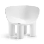 Zahradní křeslo z polyetylenu a látky vyrobené v Itálii - Freccia Viadurini