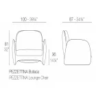 Pezzettina by Vondom polyethylenové zahradní křeslo, design Viadurini