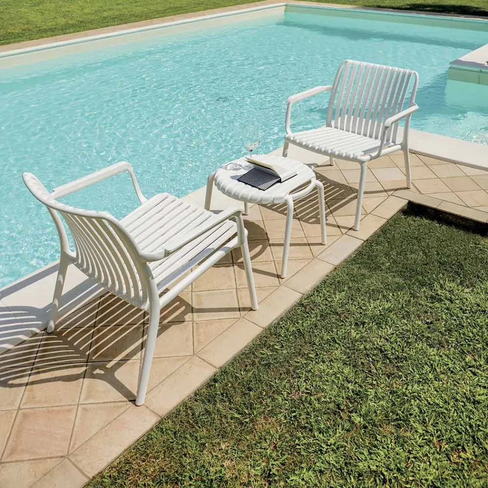 Zahradní židle z polypropylenu s přídavkem sklolaminátu - Mavren Viadurini