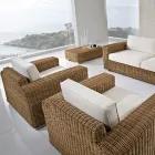 Zahradní křeslo z ručně tkaného polyratanu - Yoko Viadurini