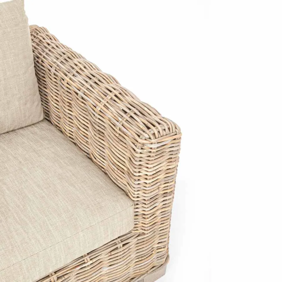 Homemotion Indoor / Outdoor Design Rattan Garden Armchair - Ceara Viadurini