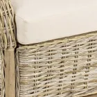 Zahradní křeslo z přírodního ratanu pro venkovní použití s polštáři - Supreme Viadurini
