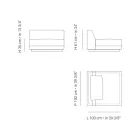 Látkové zahradní křeslo Made in Italy - Rubik Viadurini