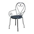 Zahradní židle vyrobená výhradně z kovu - Archiv Viadurini