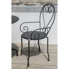 Zahradní židle vyrobená výhradně z kovu - Archiv Viadurini