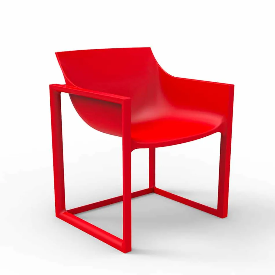 WallStreet Vondom zahradní křeslo, polypropylen a sklolaminát Viadurini