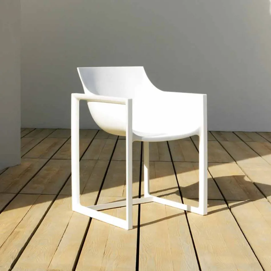 WallStreet Vondom zahradní křeslo, polypropylen a sklolaminát Viadurini