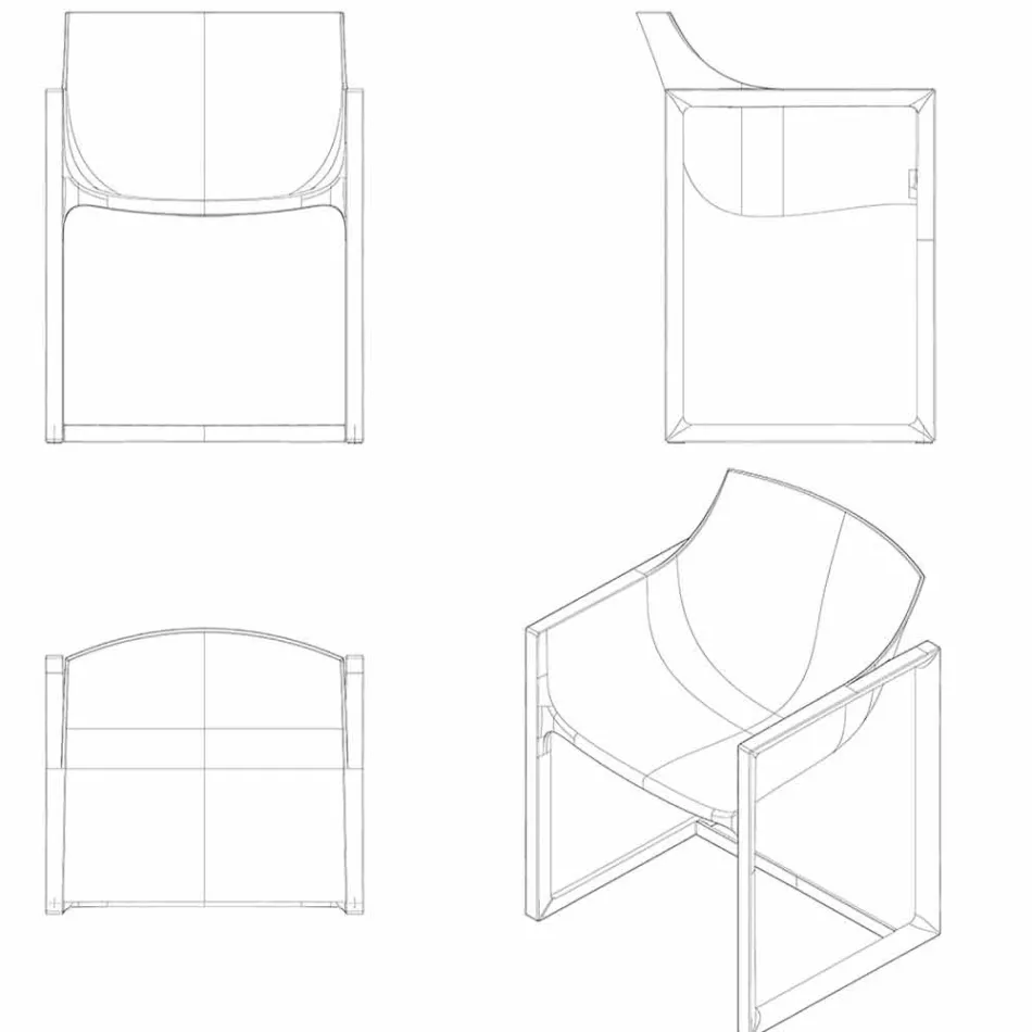 WallStreet Vondom zahradní křeslo, polypropylen a sklolaminát Viadurini