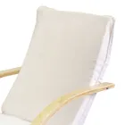 Interiérové křeslo z březového dřeva a látky - Abissi Viadurini